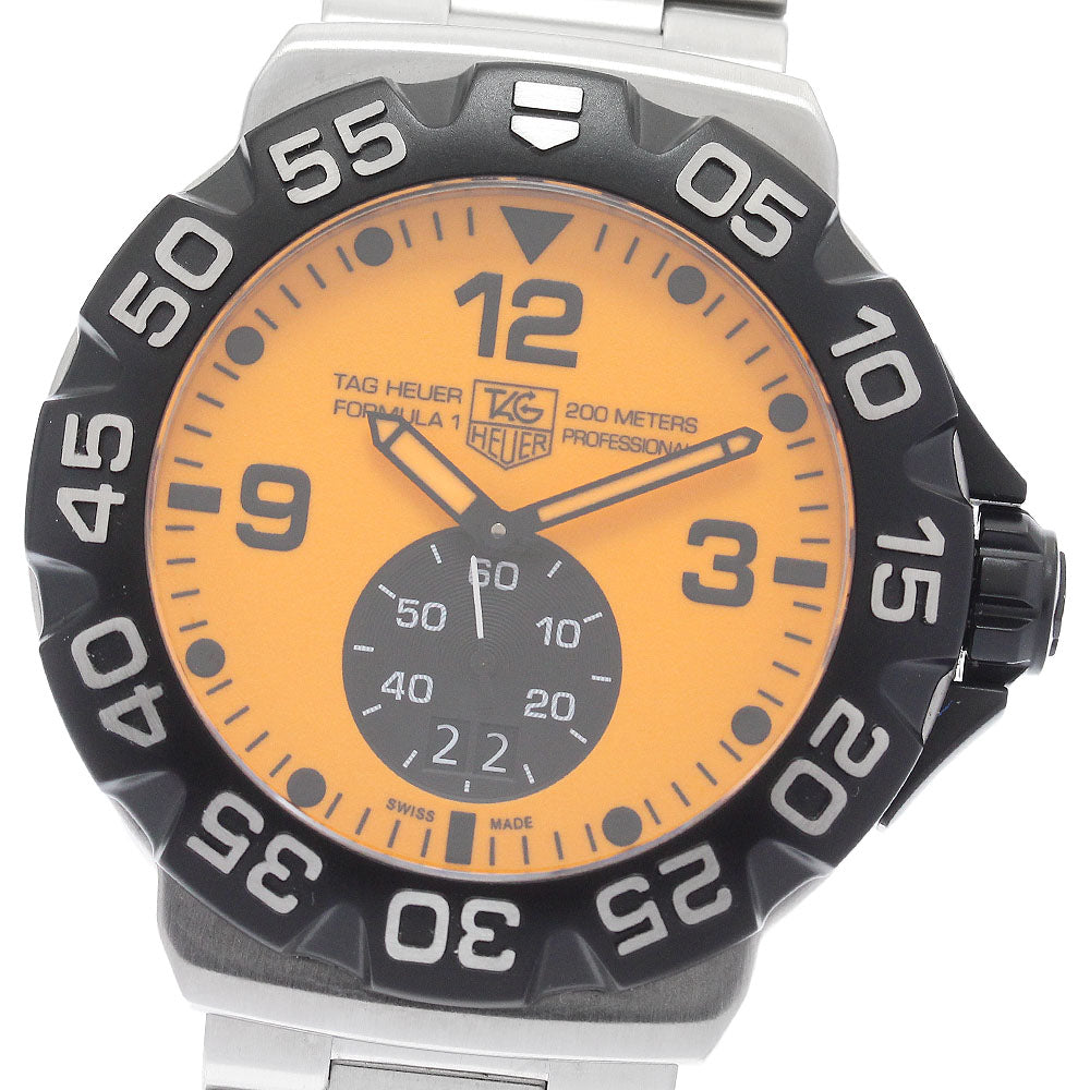 TAG HEUER Formula 1 Grand Date WAH1012 Orange Dial Quartz Men's Watch_906637