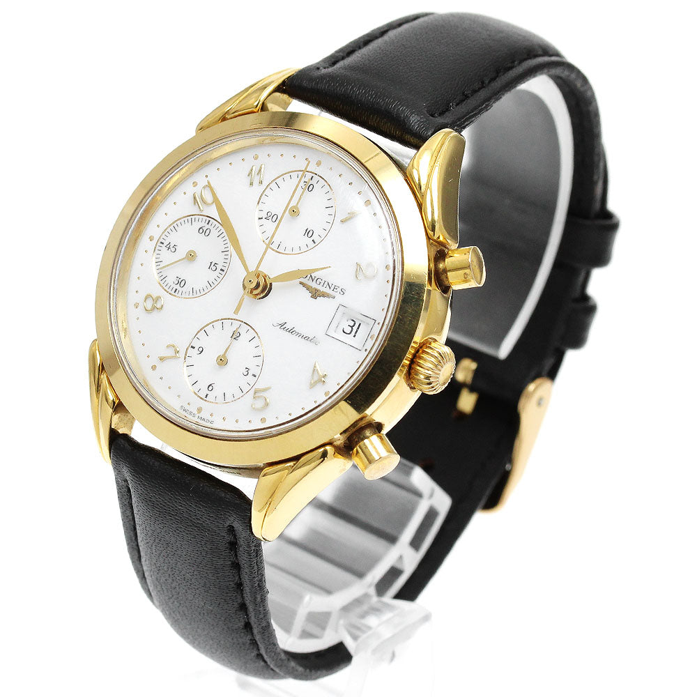 LONGINES L4.642.2 Date Chronograph white Dial Automatic Men's Watch_906639