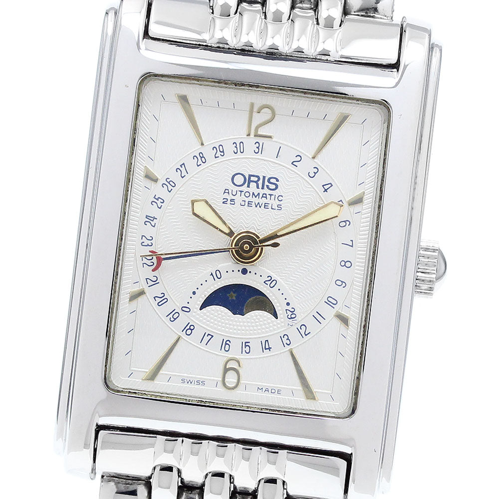 ORIS Rectangle B7460 Pointer date Silver Dial Automatic Men's Watch_906649