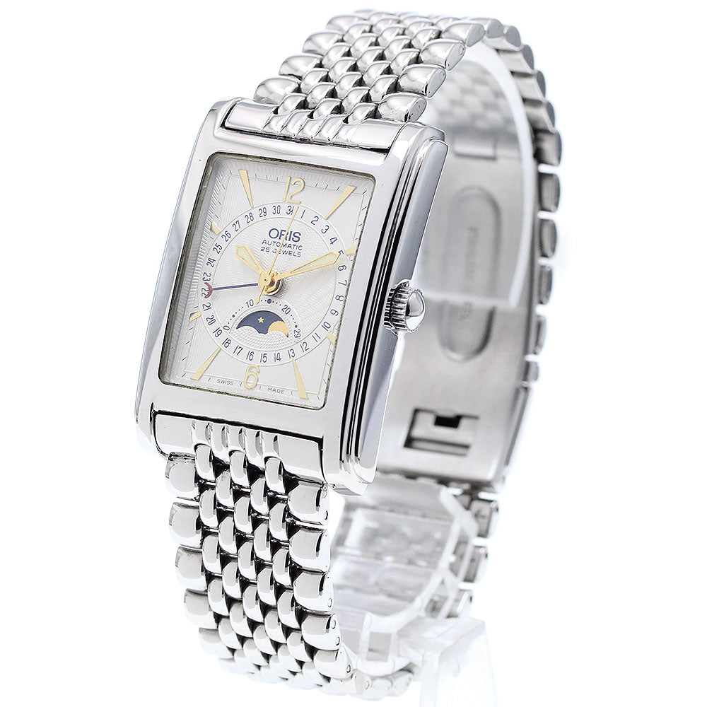ORIS Rectangle B7460 Pointer date Silver Dial Automatic Men's Watch_906649
