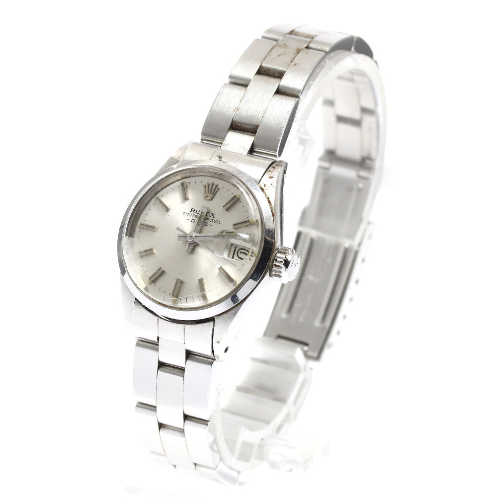 ROLEX Oyster Perpetual Date 6516 Cal.1161 Silver Dial Automatic Ladies Watch_906659