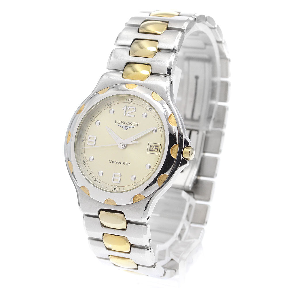LONGINES Conquest L1.631.3 Date gold Dial Quartz Men's Watch_906670