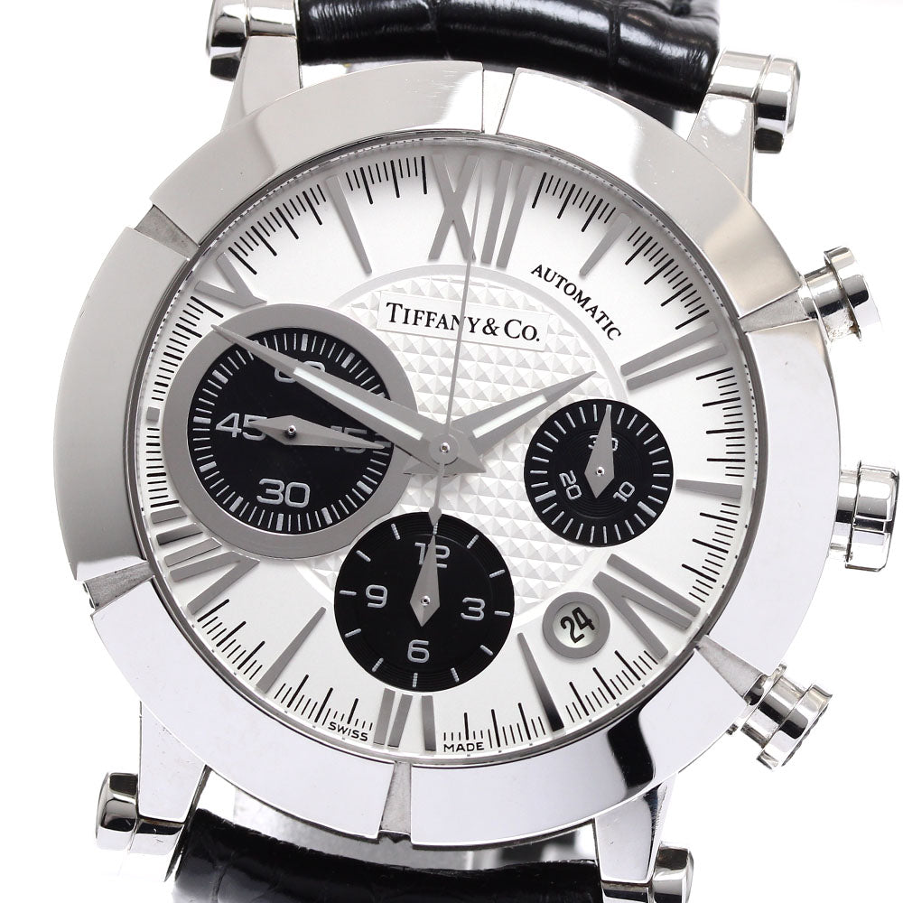 TIFFANY&Co. Atlas Gen Z1000.82.12A21A00A Chronograph Silver / Black Dial Automatic Men's Watch_906677