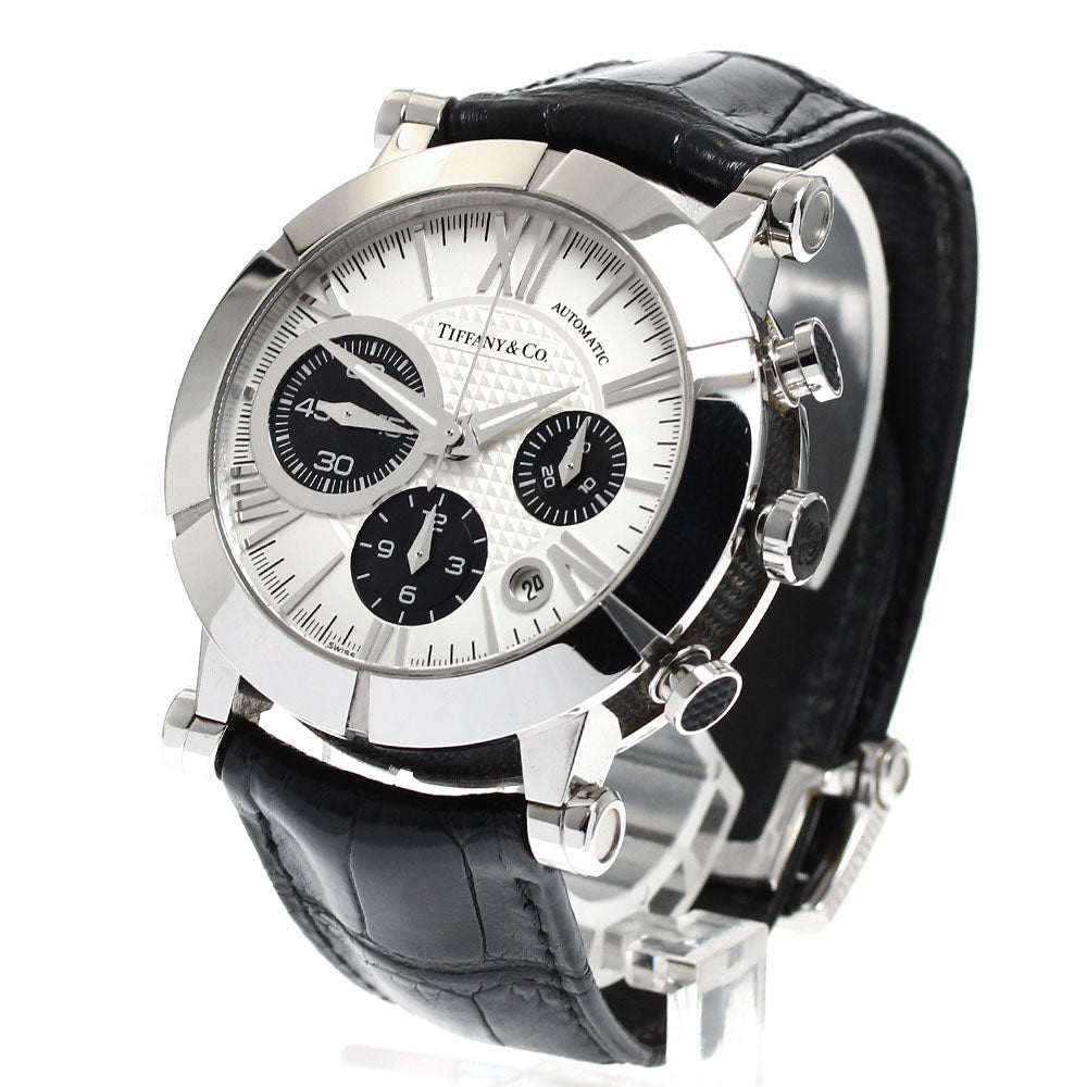 TIFFANY&Co. Atlas Gen Z1000.82.12A21A00A Chronograph Silver / Black Dial Automatic Men's Watch_906677