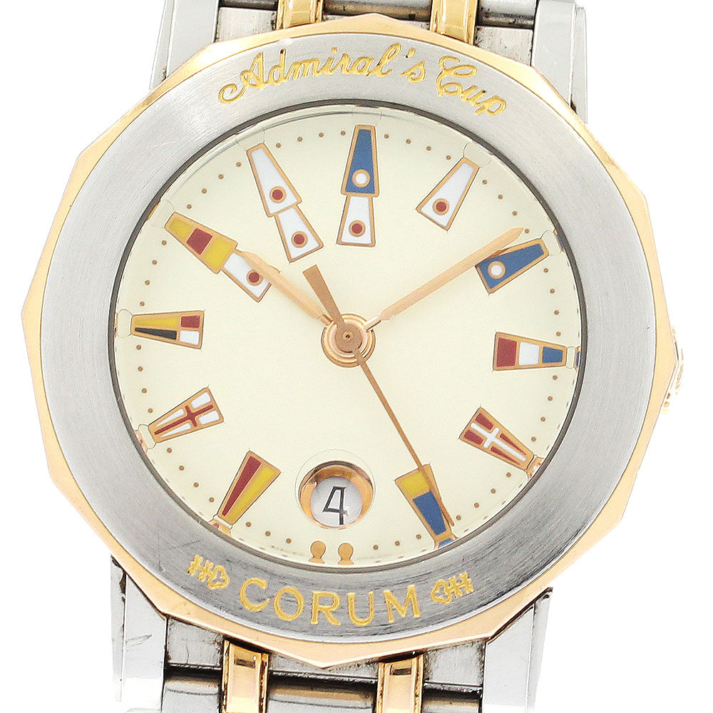 CORUM Admirals cup 39.230.24 V585 Date beige Dial Quartz Ladies Watch_906685