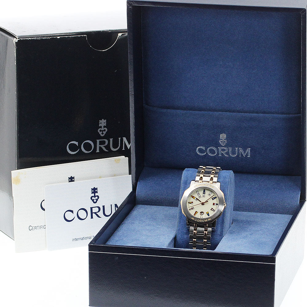 CORUM Admirals cup 39.230.24 V585 Date beige Dial Quartz Ladies Watch_906685