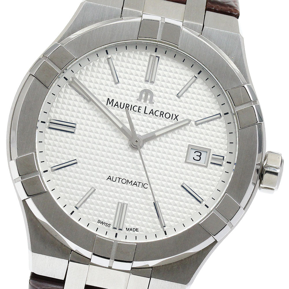 MAURICE LACROIX Icon automatic AI6008 Date Silver Dial Automatic Men's Watch_906686