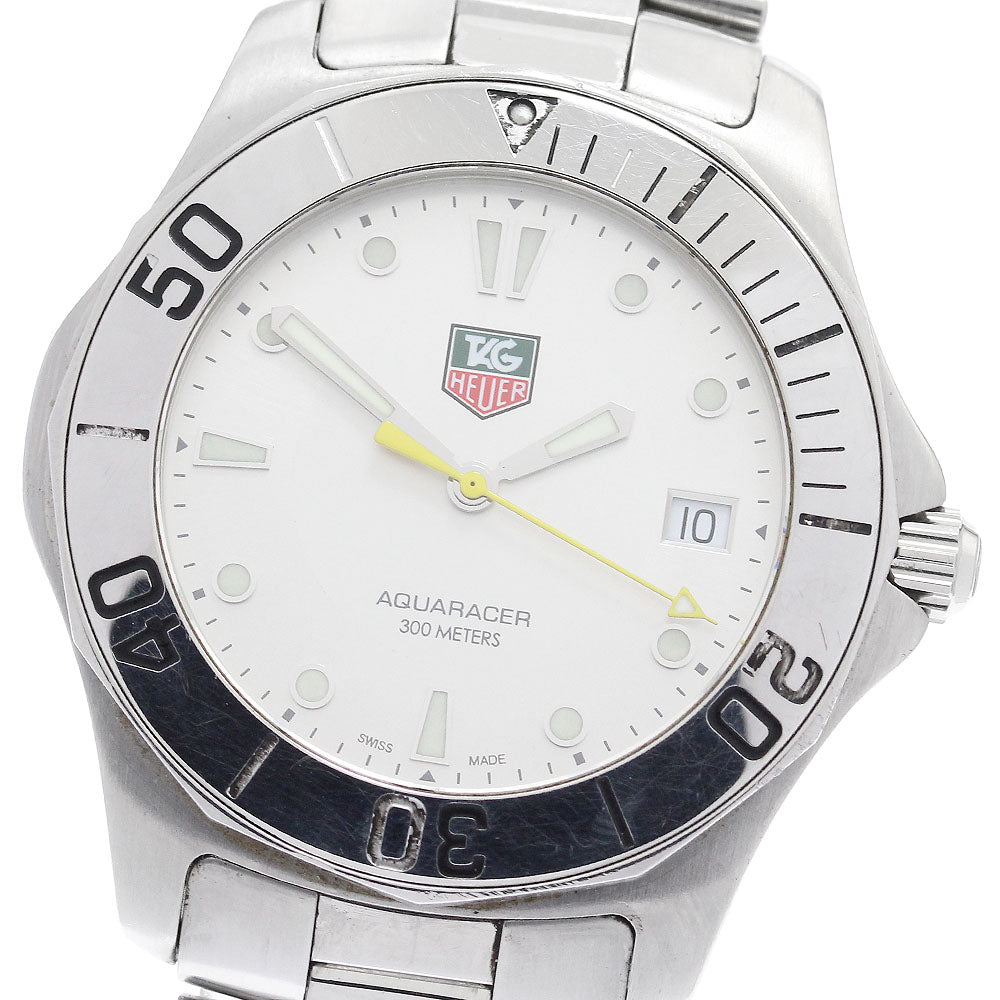TAG HEUER Aqua racer WAB1111 Date Silver Dial Quartz Men's Watch_906687