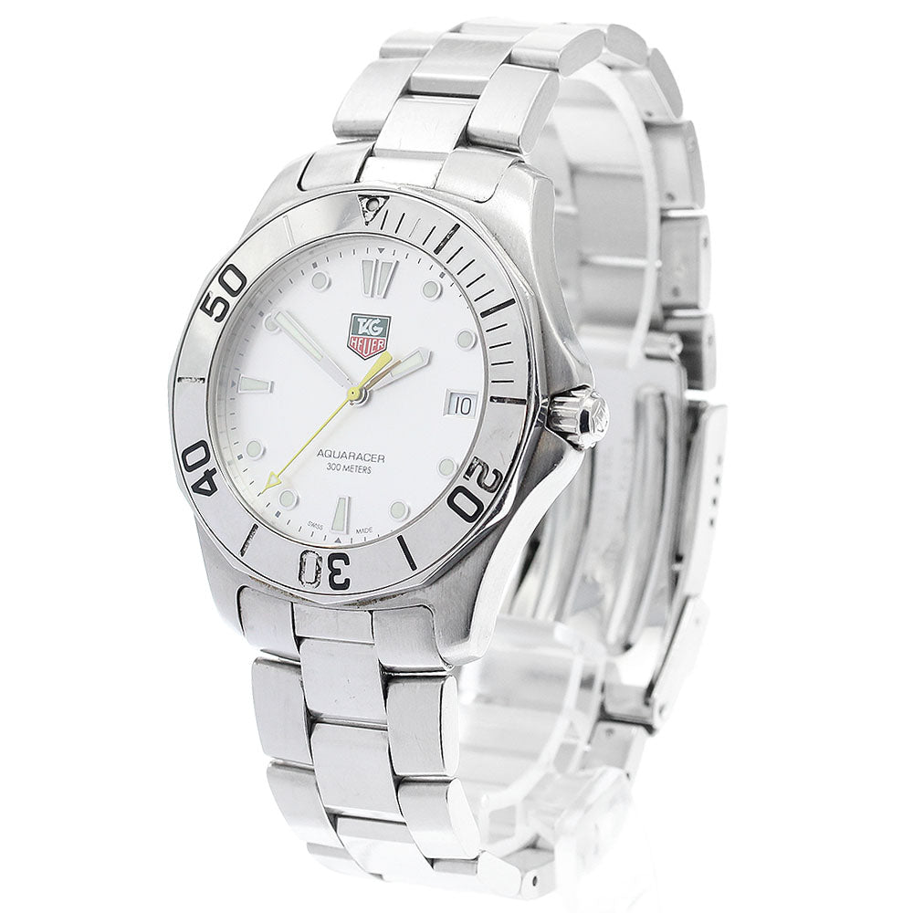 TAG HEUER Aqua racer WAB1111 Date Silver Dial Quartz Men's Watch_906687