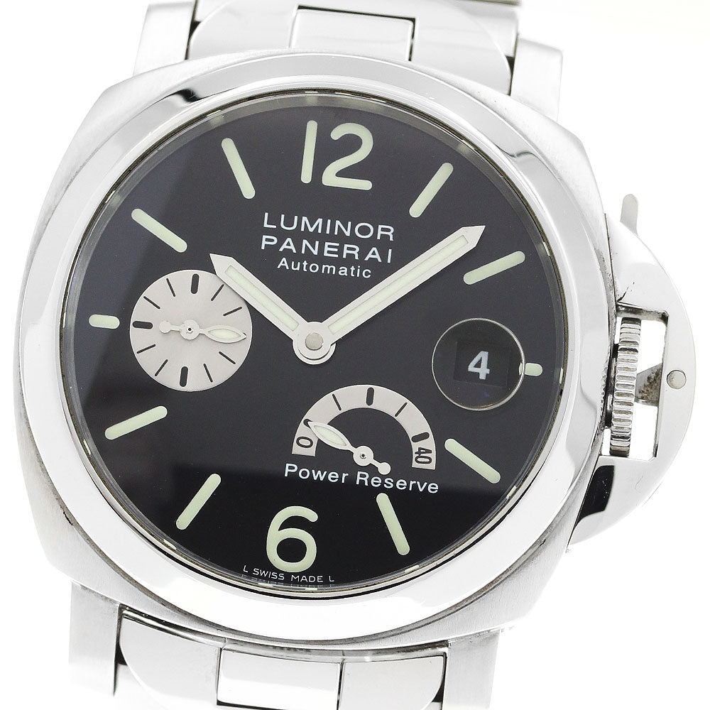 PANERAI Luminor PAM00126 Power reserve date black Dial Automatic Men's_906708