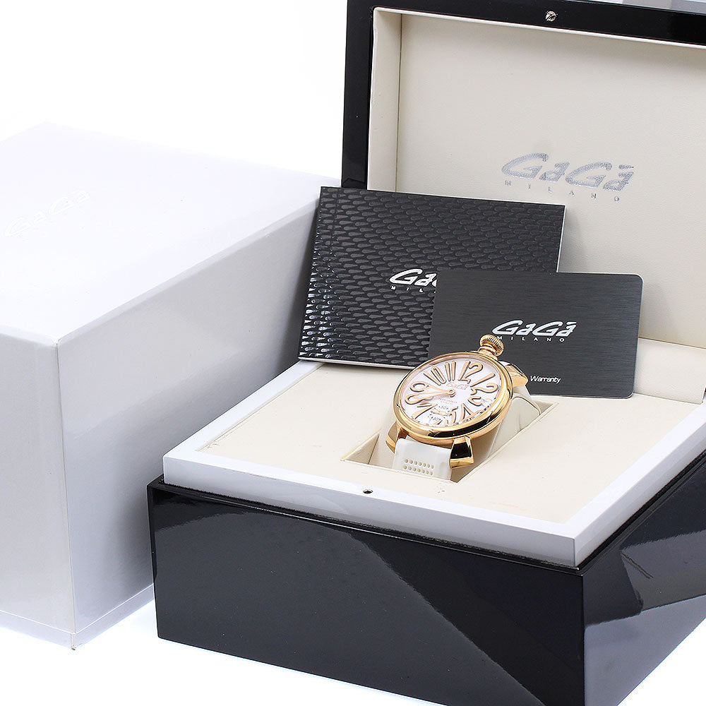 GaGa MILANO Manuale48 5011 Small seconds white Dial Hand Winding Men's Watch_906721