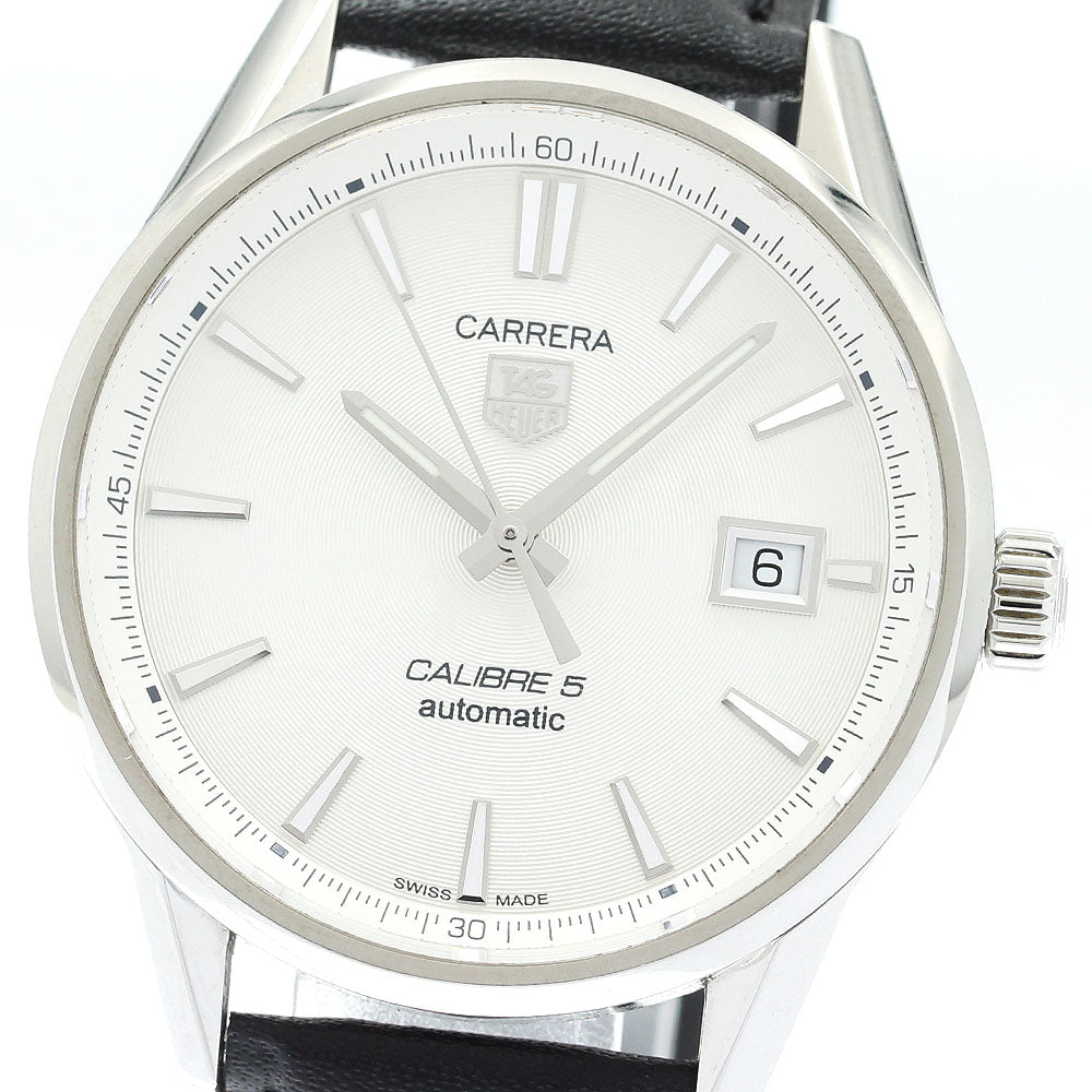 TAG HEUER Carrera Calibre 5 WAR211B Silver Dial Automatic Men's Watch_906727