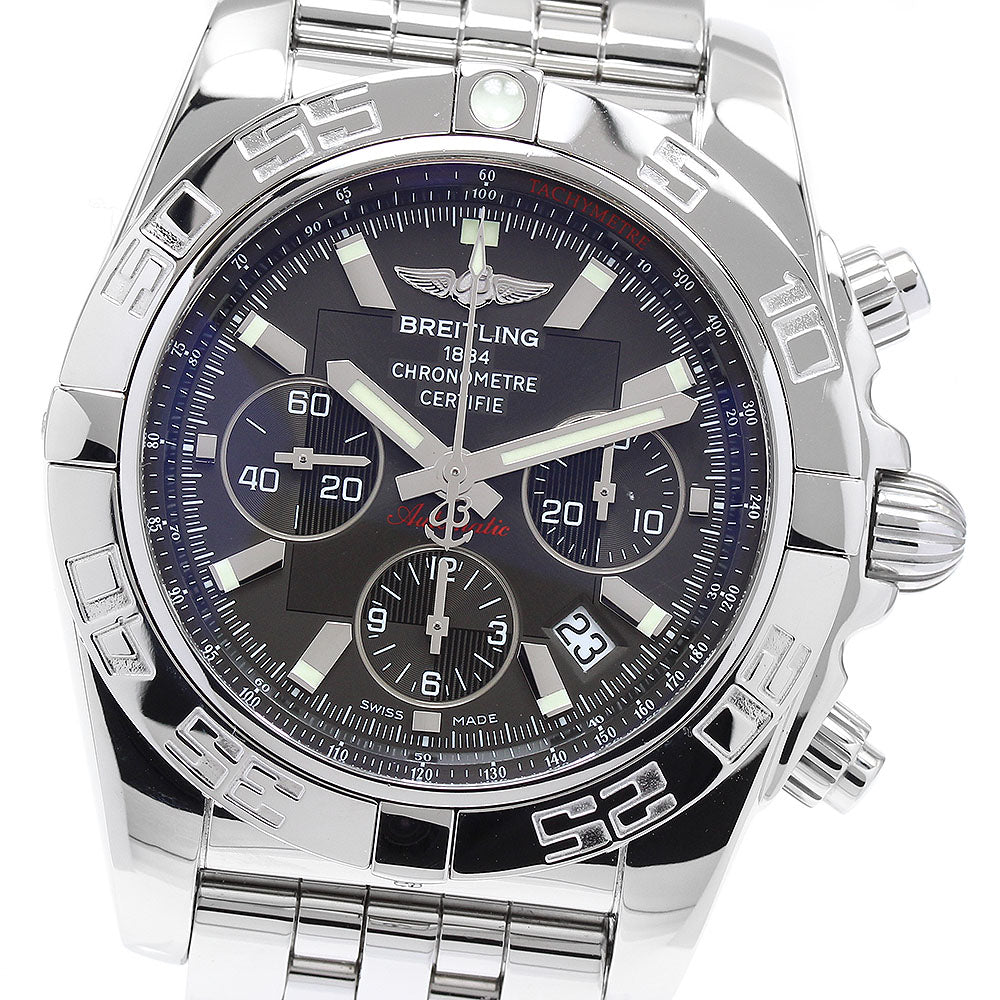 BREITLING Chronomat 44 AB0110 Chronograph gray Dial Automatic Men's Watch_906735