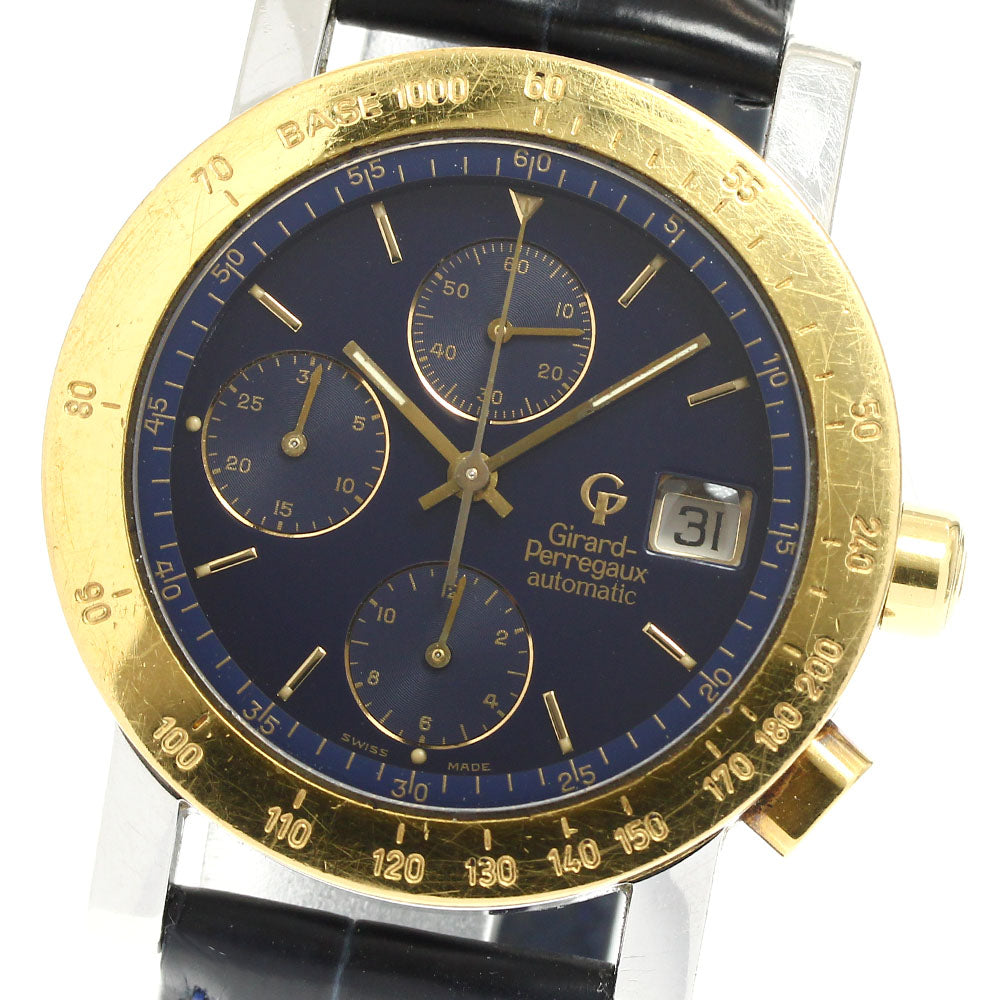 GIRARD PERREGAUX 7000 Chronograph Navy Dial Automatic Men's Watch_906760