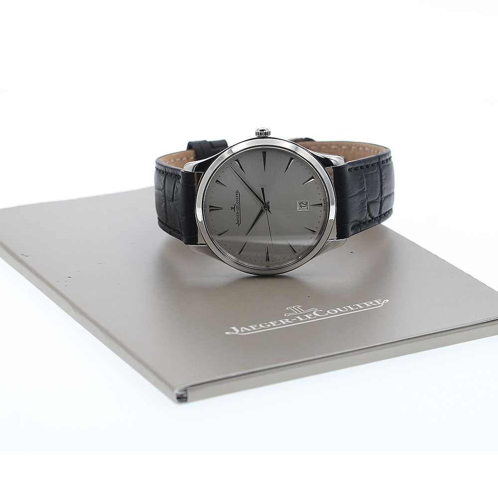JAEGER-LECOULTRE Master Ultra Slim 174.8.37.S/Q1288420 Date Silver Dial Automatic Men's Watch_906779