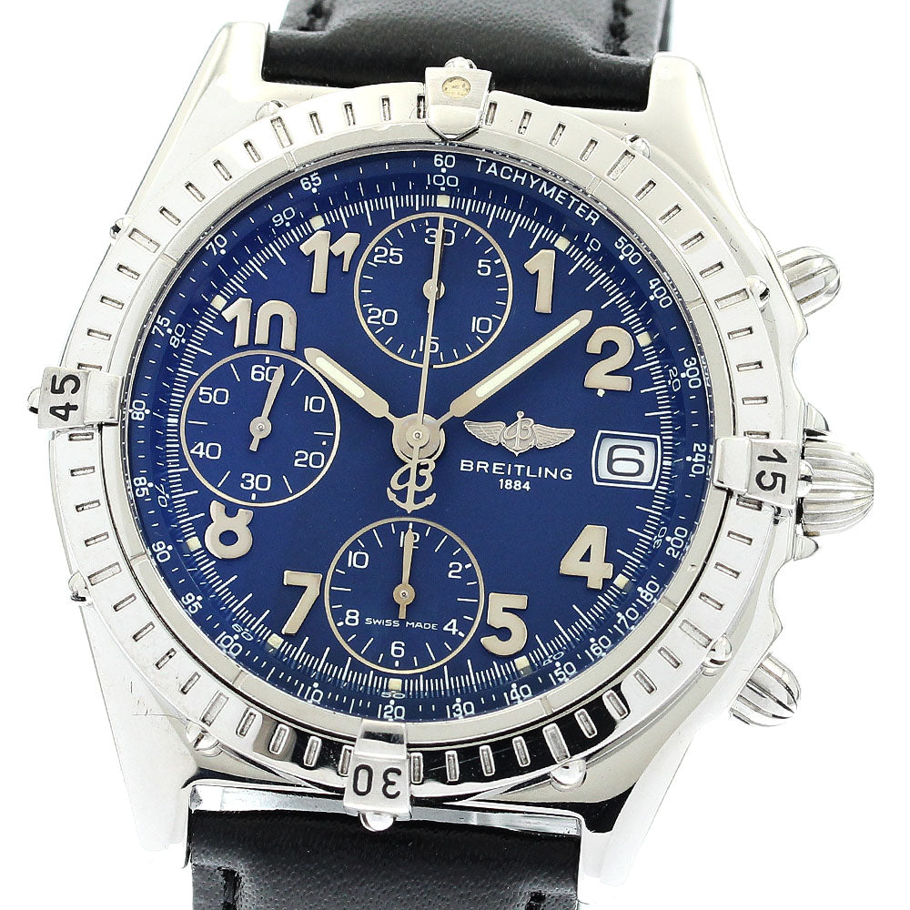 BREITLING Chronomat A13050.1 Chronograph Navy Dial Automatic Men's Watch_906784