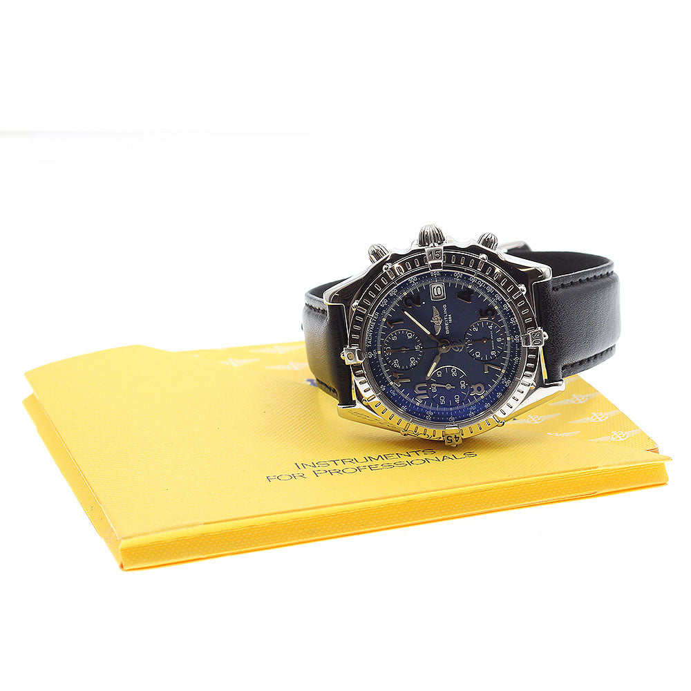 BREITLING Chronomat A13050.1 Chronograph Navy Dial Automatic Men's Watch_906784