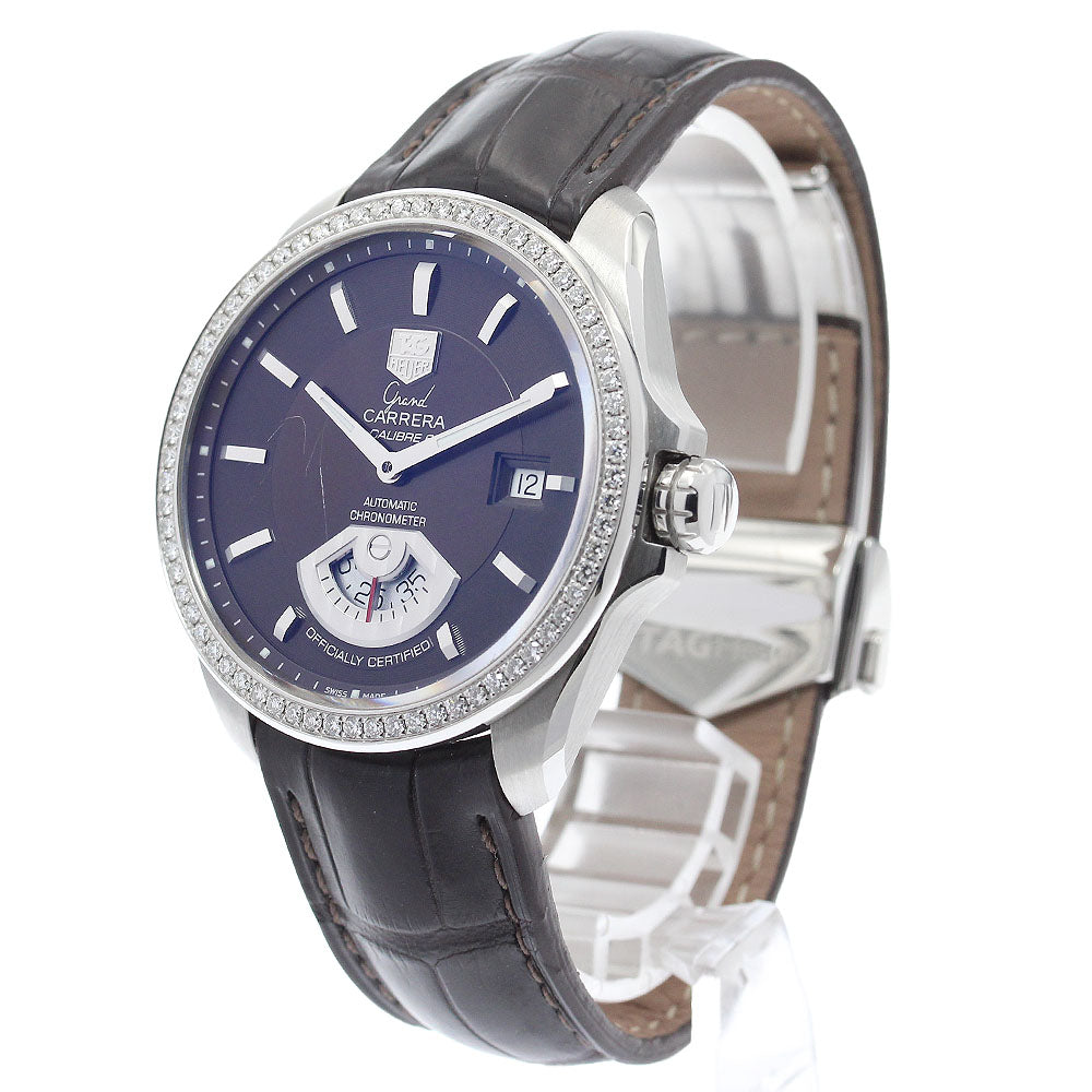 TAG HEUER Grand Carrera Caliber 6 WAV511E diamond bezel date Brown Dial Automatic Men's Watch_906817