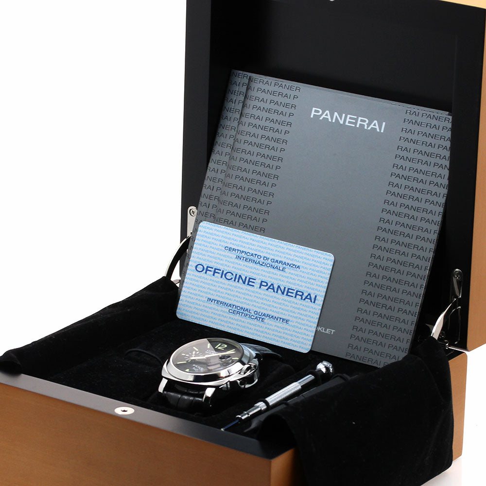 PANERAI Luminor Marina PAM00104 Small Second Date black Dial Automatic Men's Watch_906822