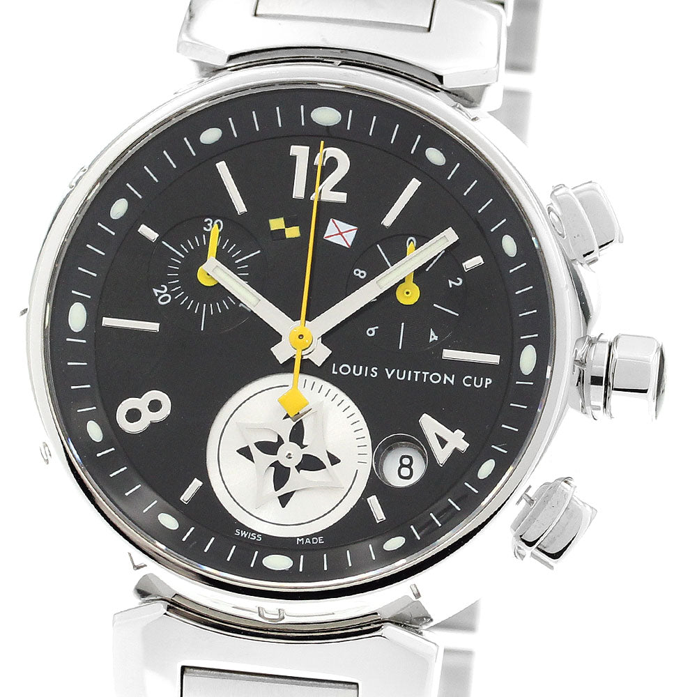 LOUIS VUITTON Tambour Lovely Cup MM Q132G Chronograph Quartz Boy's_906823