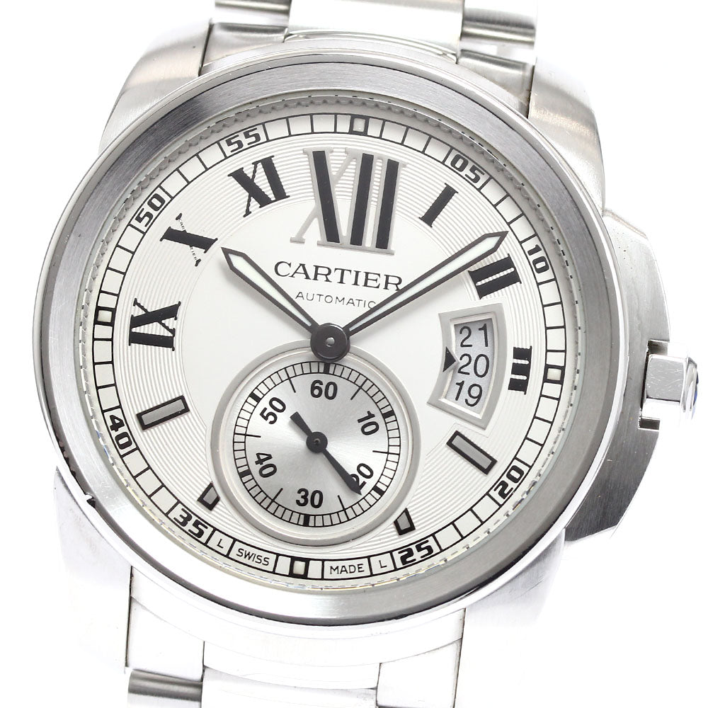 CARTIER Calibre de Cartier W7100015 Date Silver Dial Automatic Men's_906845