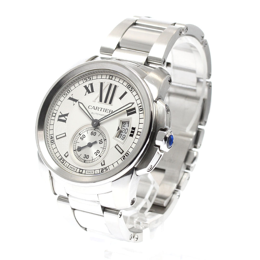 CARTIER Calibre de Cartier W7100015 Date Silver Dial Automatic Men's_906845