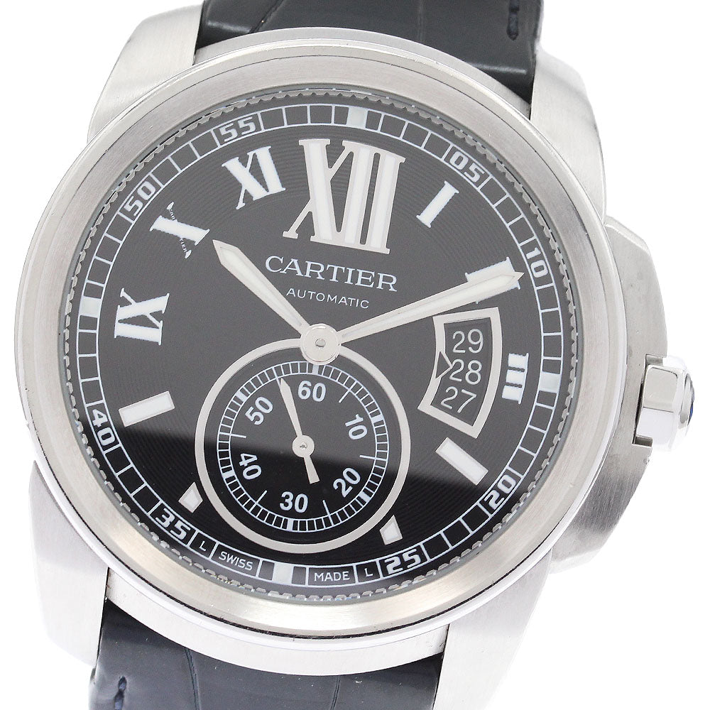 CARTIER Calibre de Cartier W7100041 Date black Dial Automatic Men's Watch_906846