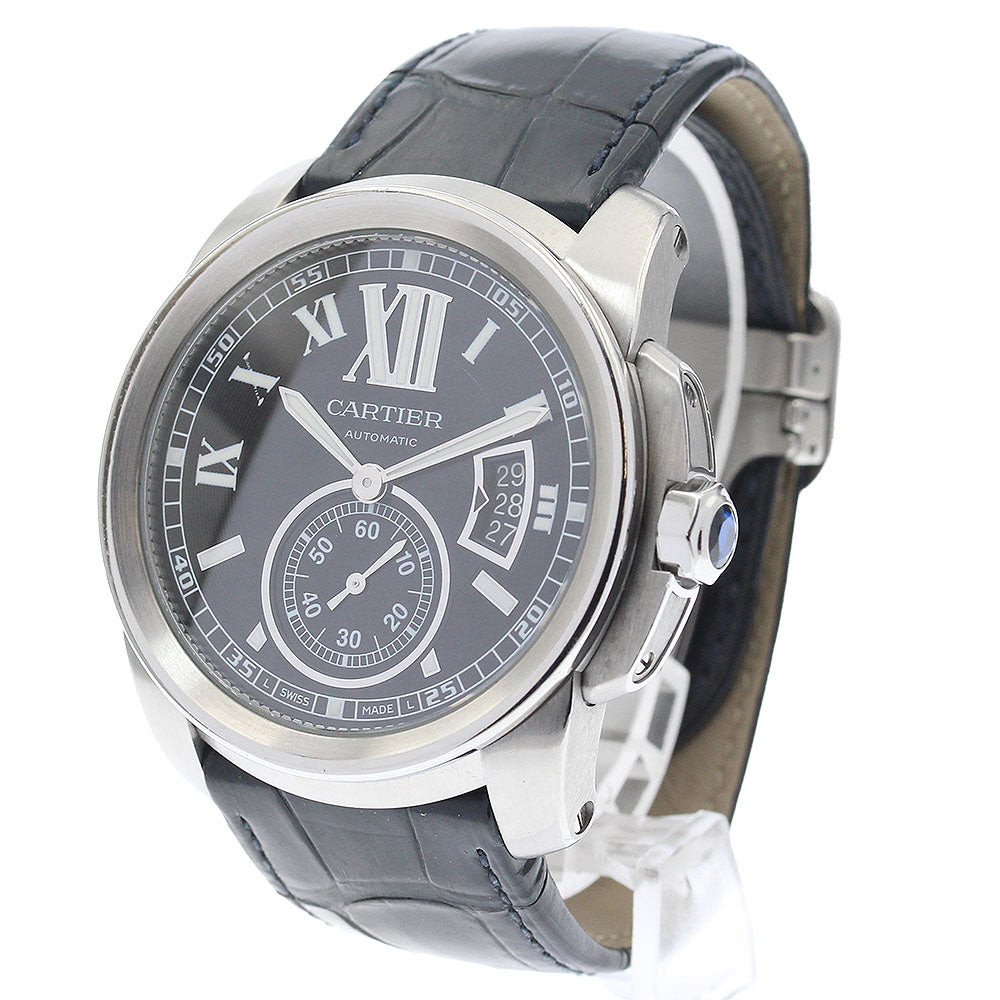 CARTIER Calibre de Cartier W7100041 Date black Dial Automatic Men's Watch_906846