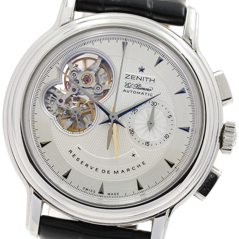 ZENITH Chronomaster T Open 03.0240.4021 Power reserve Silver Dial Automatic Men's Watch_906860