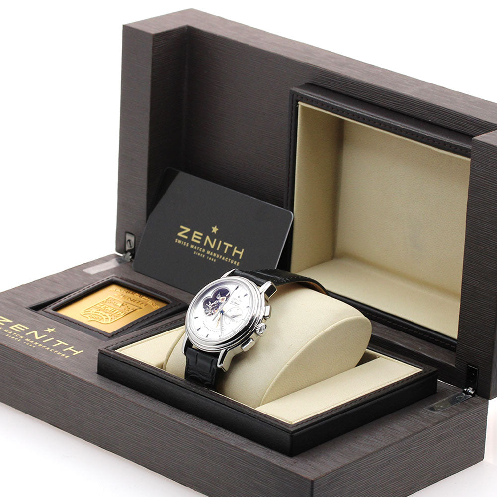 ZENITH Chronomaster T Open 03.0240.4021 Power reserve Silver Dial Automatic Men's Watch_906860