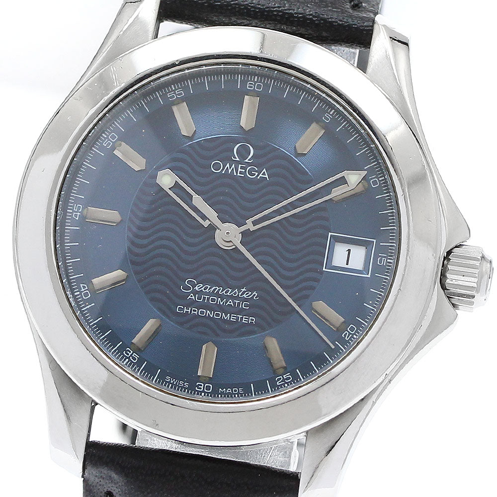 OMEGA Seamaster120 2501.81 Date Navy Dial Automatic Men's Watch_906873