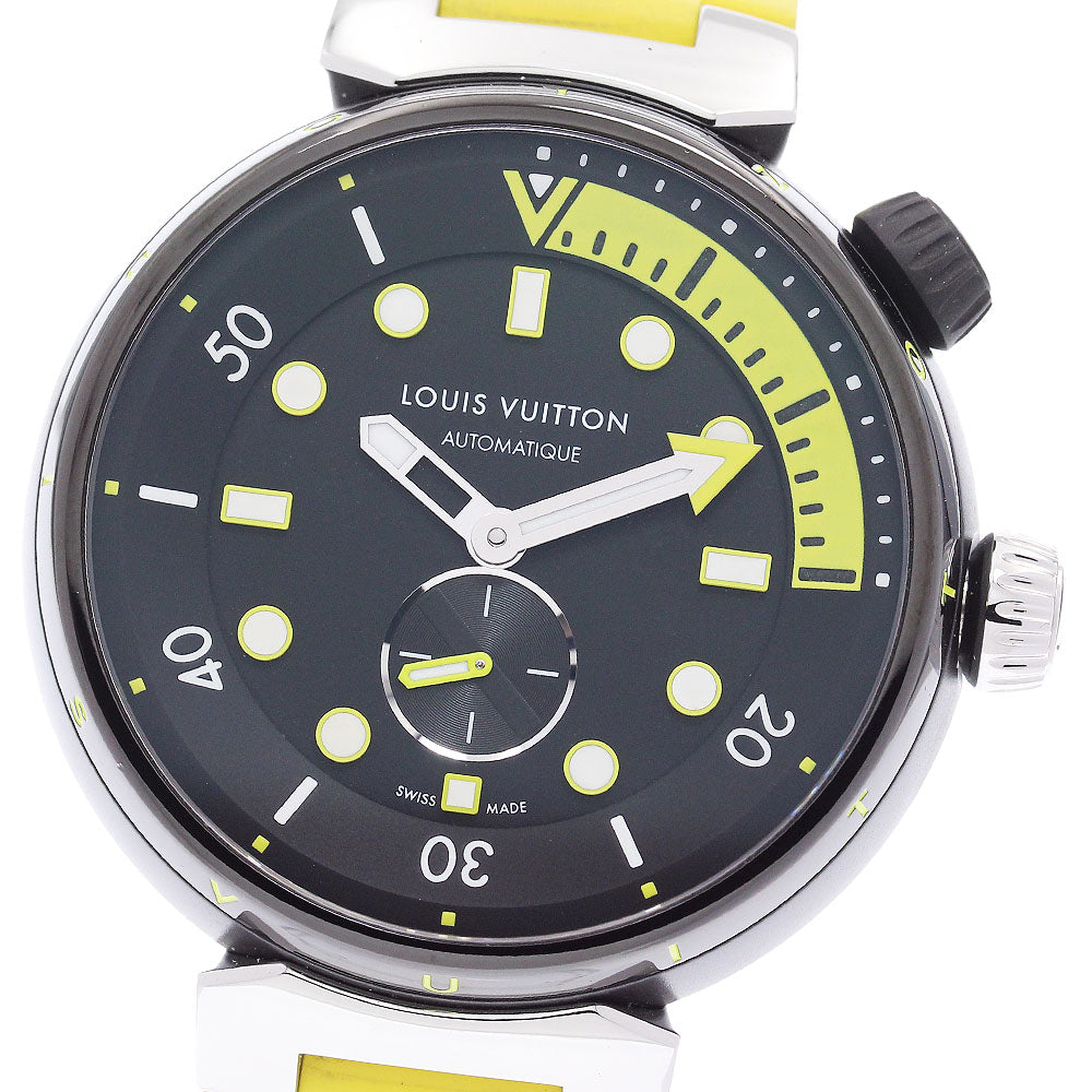 LOUIS VUITTON Tambour Street Diver QA122 black Dial Automatic Men's Watch_906900