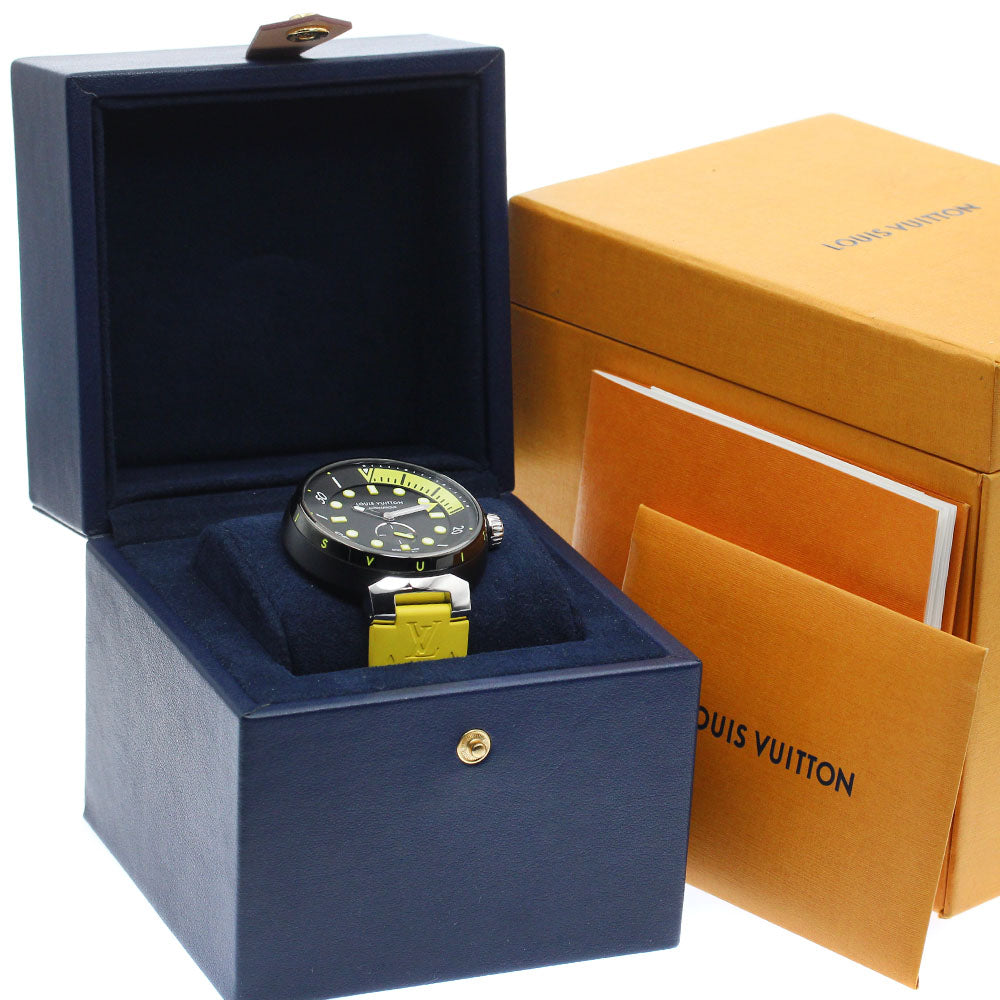 LOUIS VUITTON Tambour Street Diver QA122 black Dial Automatic Men's Watch_906900