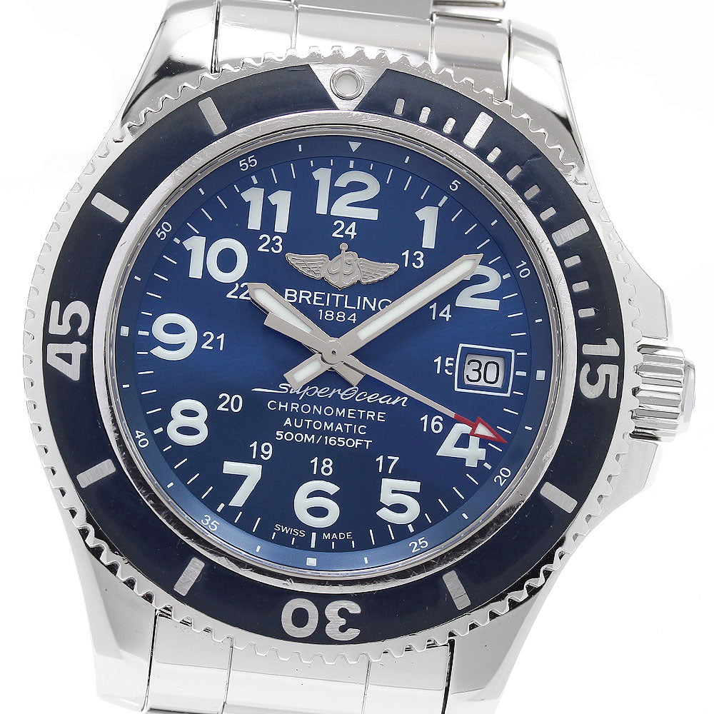 BREITLING Super Ocean 2 42 A17365 Date blue Dial Automatic Men's Watch_906908