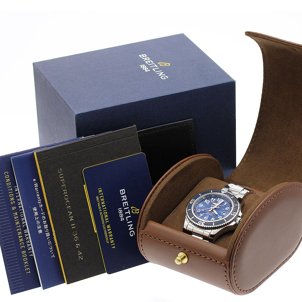 BREITLING Super Ocean 2 42 A17365 Date blue Dial Automatic Men's Watch_906908