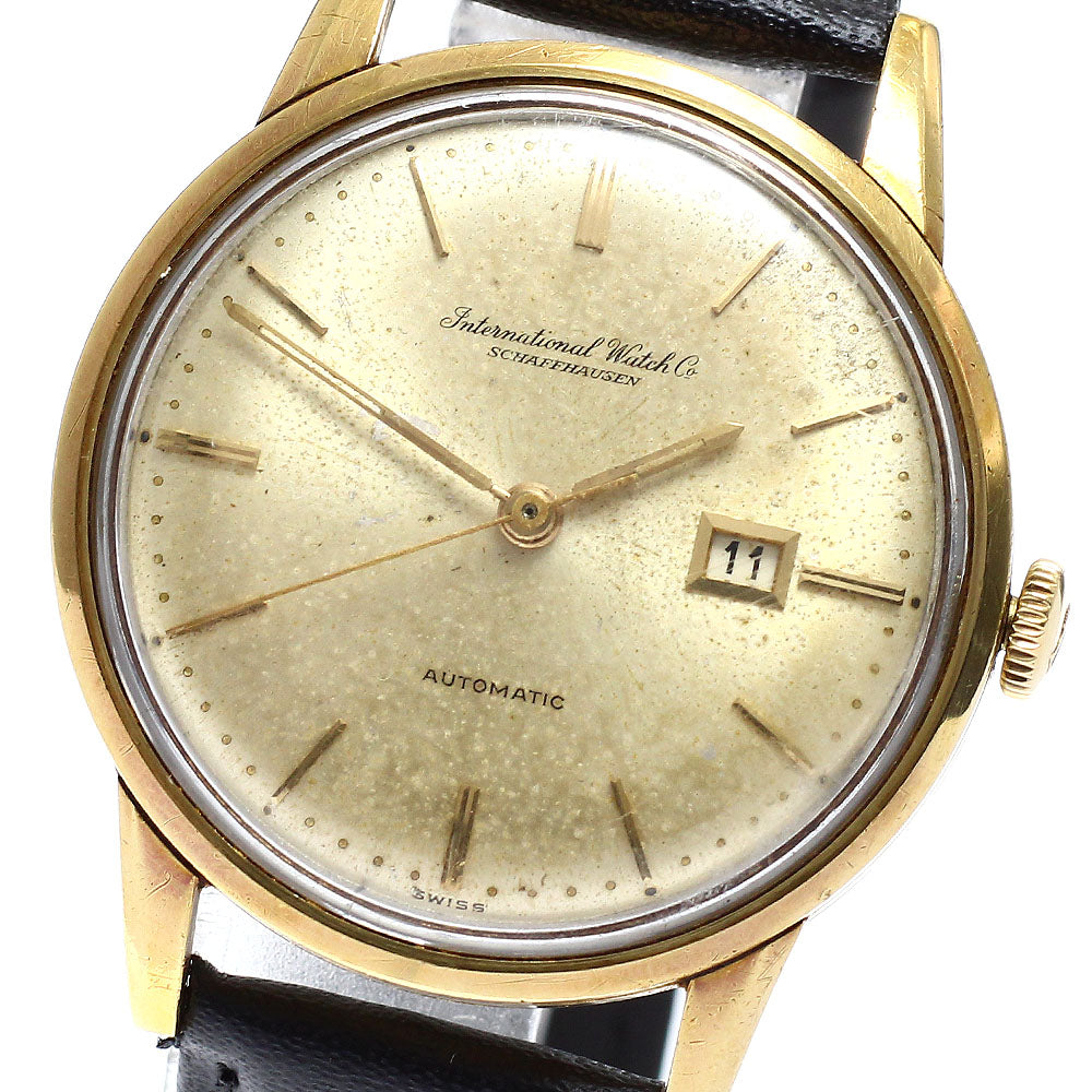 IWC SCHAFFHAUSEN K18YG Cal.8531 Vintage Date gold Dial Automatic Men's_906913
