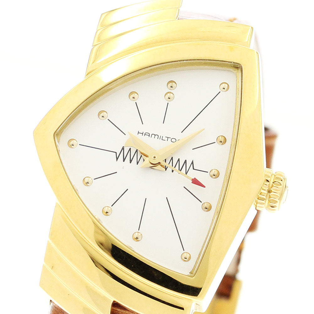 HAMILTON Ventura H241010 Silver Dial Quartz Ladies Watch_906929