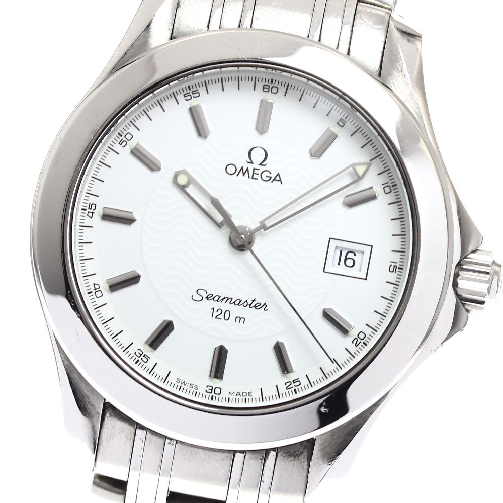 OMEGA Seamaster120 2511.21 Date white Dial Quartz Men's Watch_906933