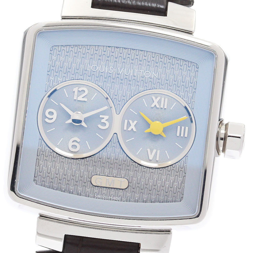 LOUIS VUITTON Speedy Duo Jet GMT Q2371 Ice blue Dial Quartz Ladies Watch_906943