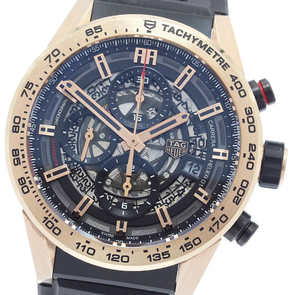TAG HEUER Carrera Caliber Heuer 01 CAR205B PG bezel Automatic Men's Watch_906956