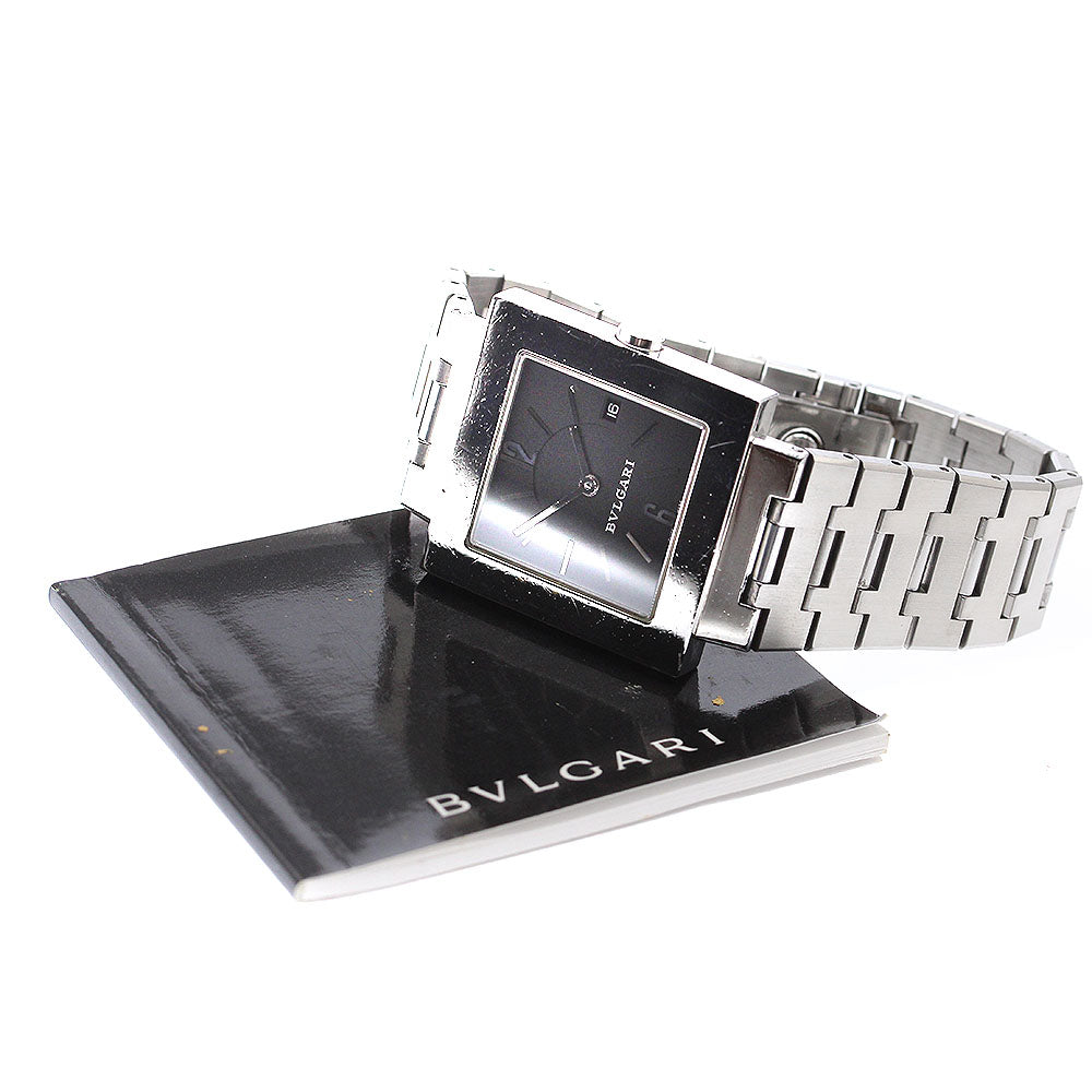 BVLGARI Quadlard SQ29SSD Date black Dial Quartz Boy's Watch_906961