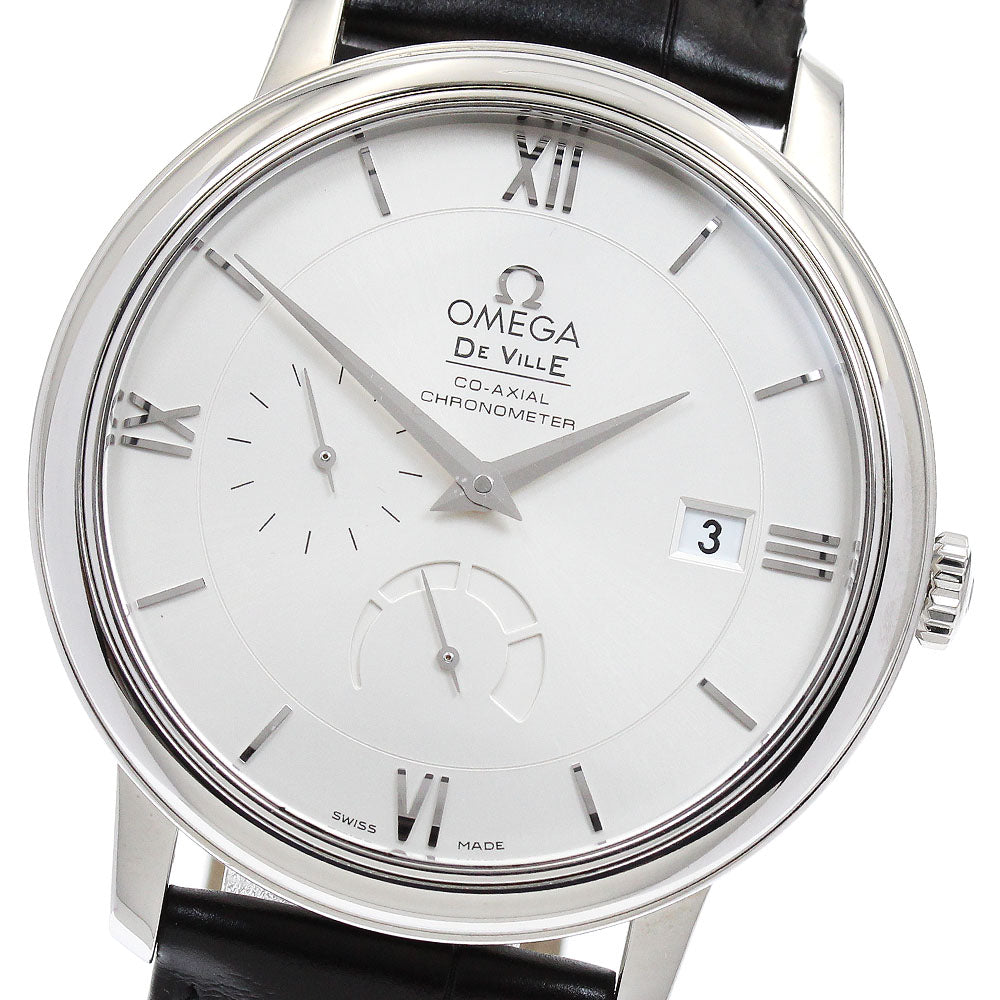 OMEGA De Ville Prestige 424.13.40.21.02.001 power reserve co-axial Silver Dial Automatic Men's Watch_906988
