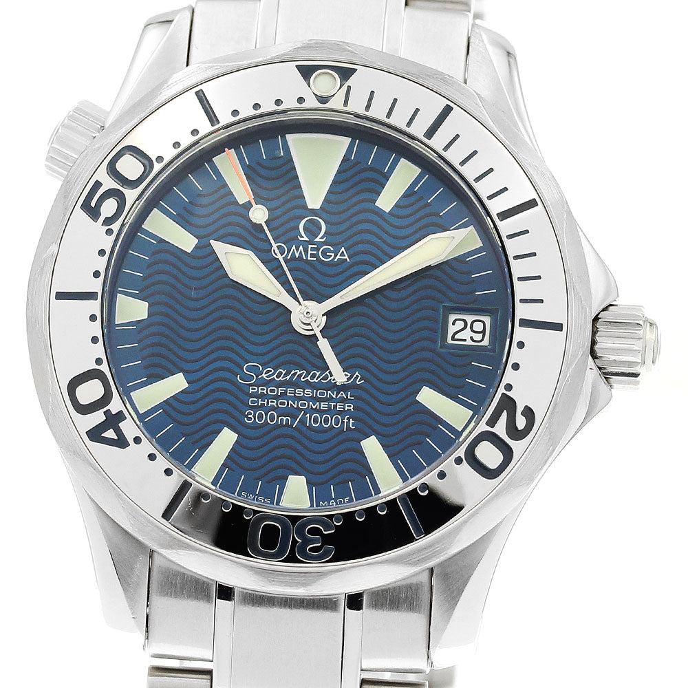 OMEGA Seamaster300 2253.80 Date blue Dial Automatic Boy's Watch_906995
