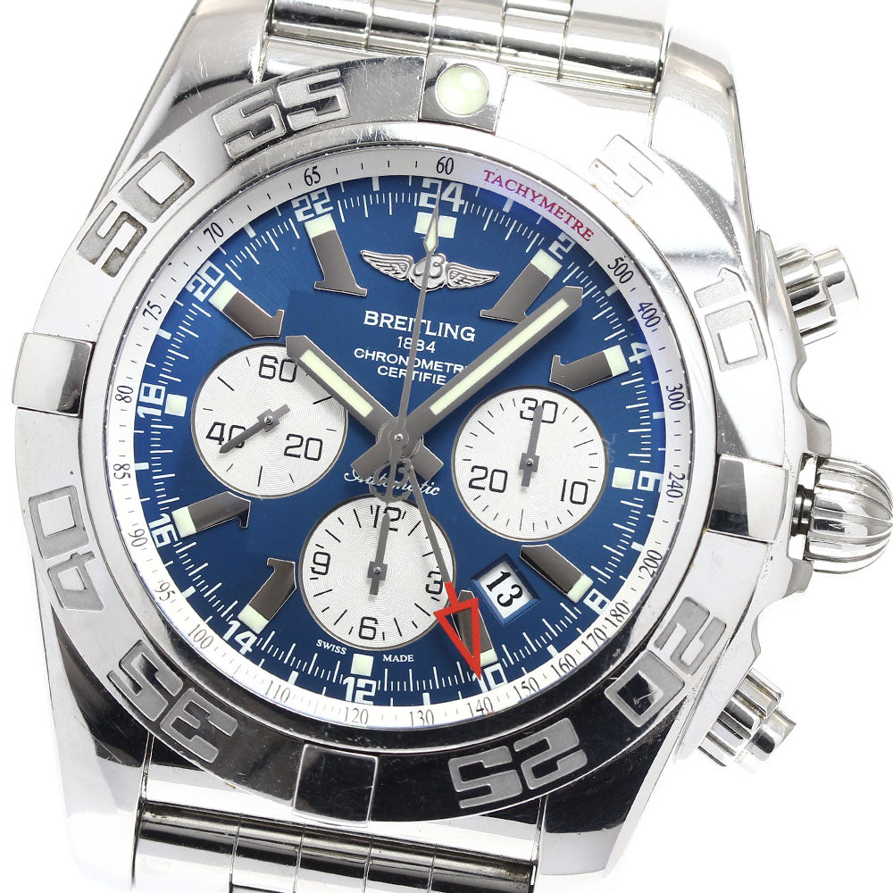BREITLING Chronomat AB0410 GMT blue Dial Automatic Men's Watch_906996