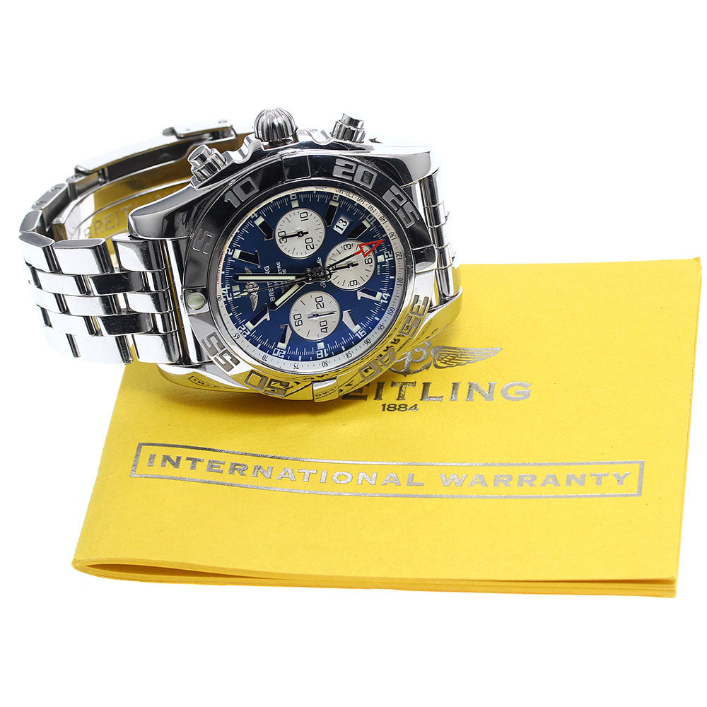 BREITLING Chronomat AB0410 GMT blue Dial Automatic Men's Watch_906996