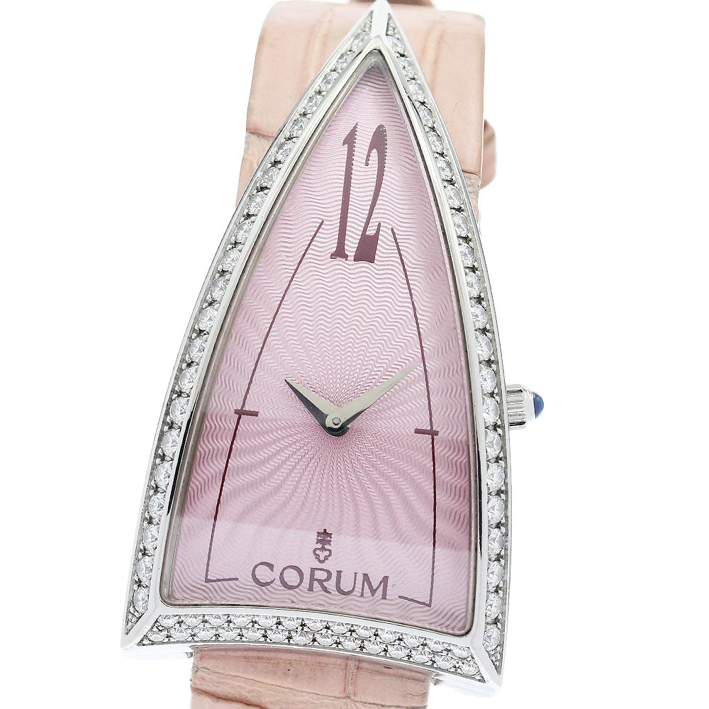CORUM rocket 24.941.47 Diamond Bezel pink Dial Quartz Ladies Watch_907009