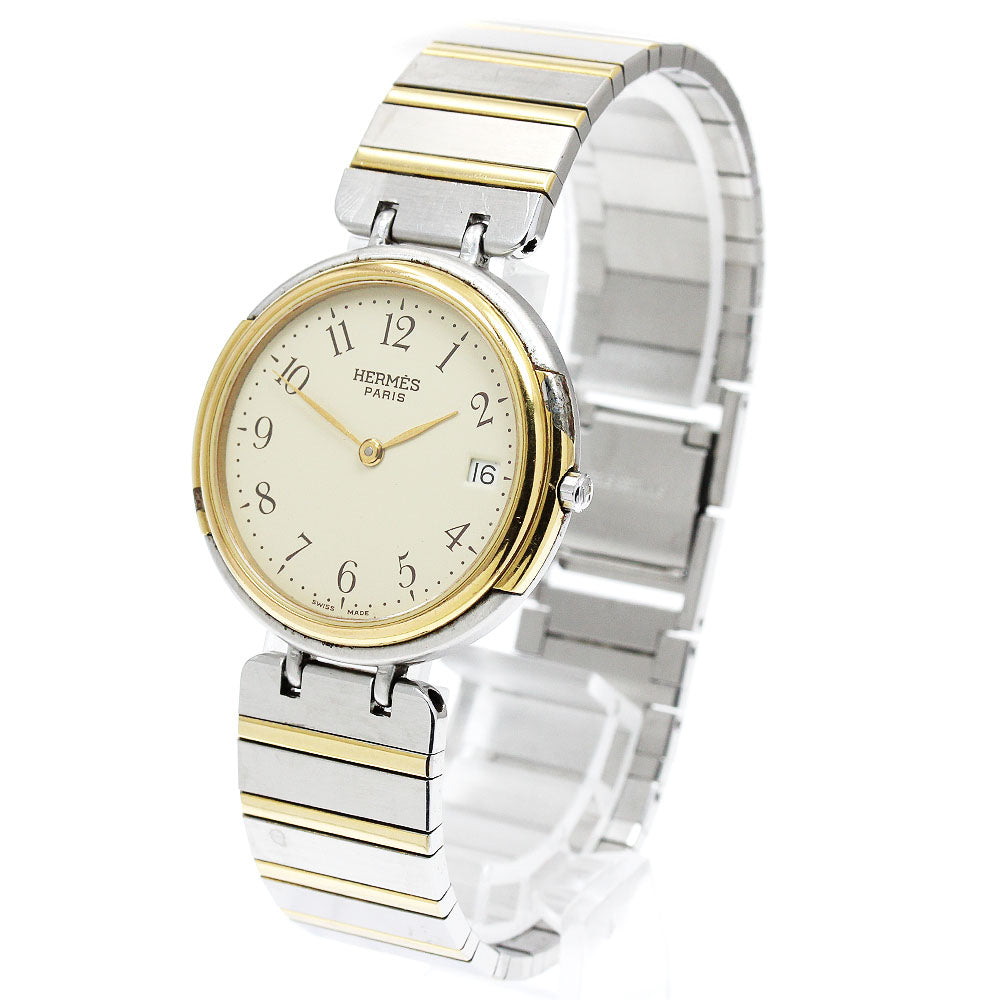 HERMES Windsor Date beige Dial Quartz Men's Watch_907011