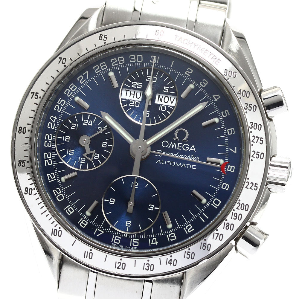 OMEGA Speedmaster 3523.80 Triple calendar Navy Dial Automatic Men's Watch_907018