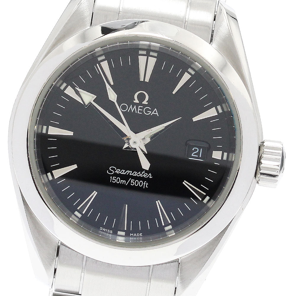 OMEGA Seamaster Aqua Terra 2577.50 Date black Dial Quartz Ladies Watch_907020
