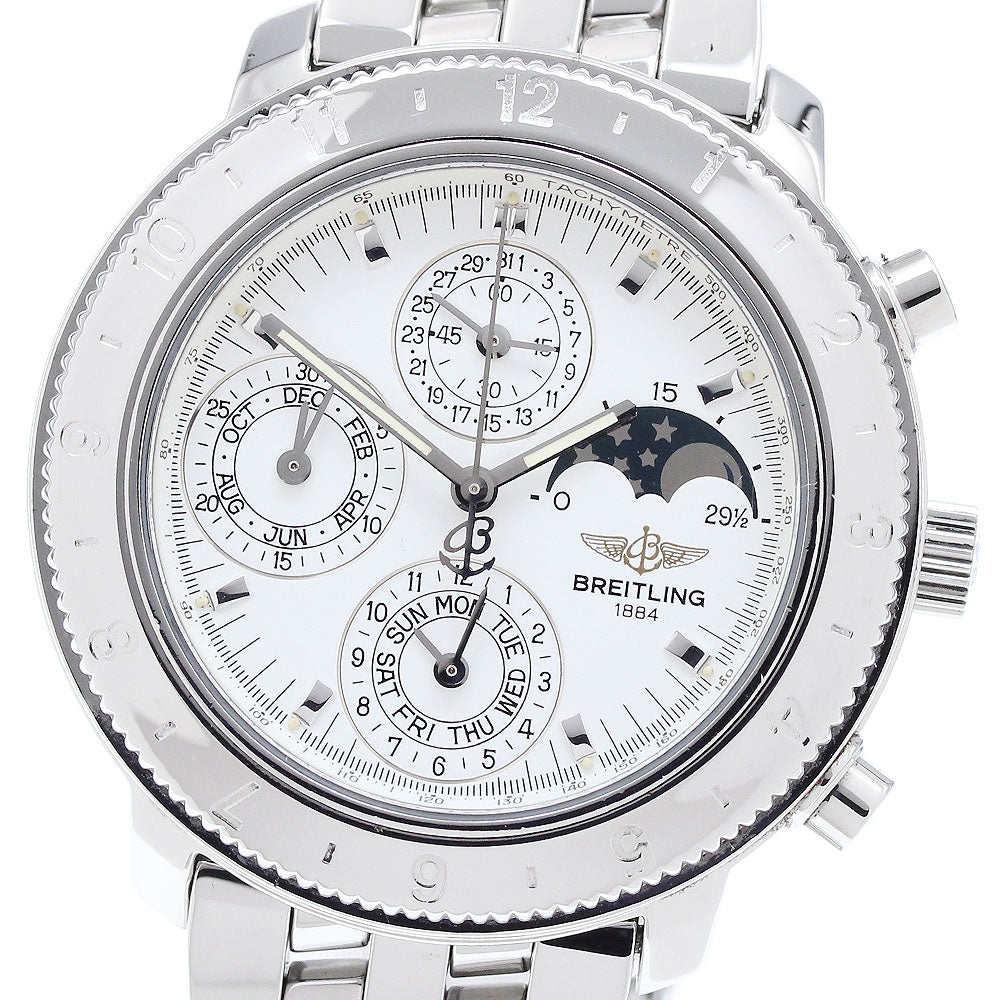 BREITLING Astromat A19406 Chronograph white Dial Automatic Men's Watch_907048
